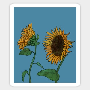 Blooming Sunflower Sticker